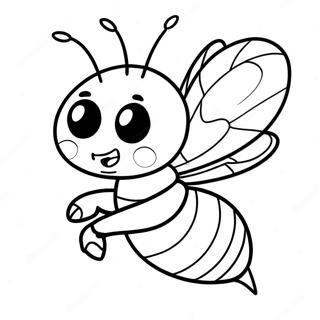 Lebah Marah Dengan Sengat Halaman Mewarna 16358 3583