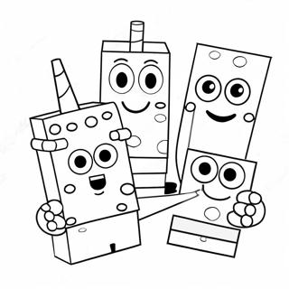 Numberblocks Halaman Mewarna