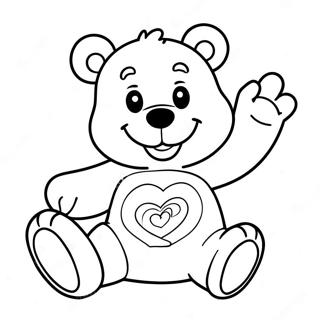 Care Bear Halaman Mewarna