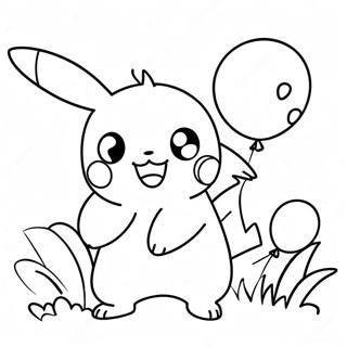 Gambar Mewarna Pikachu Dengan Belon 18809-4102