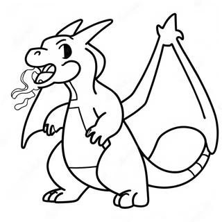 Gambar Mewarna Charizard Menghembus Api 18810-4105