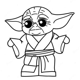 Lego Star Wars Yoda Gambar Mewarna 20461-4480