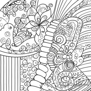 Halaman Mewarna Corak Jalur Yang Berani 22749 4976