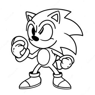 Sonic Exe Dengan Mata Merah Gambar Mewarna 23885-5204