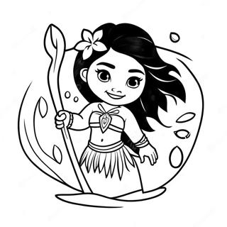 Moana Dengan Hati Te Fiti Gambar Mewarna 2452-1791