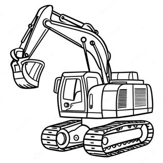 Excavator Halaman Mewarna