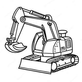 Penggali Mini Dalam Tindakan Halaman Mewarna 25254-5508