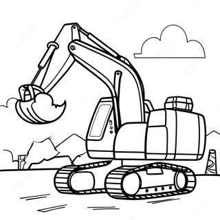 Penggali Di Tapak Pembinaan Halaman Mewarna 25257-5517