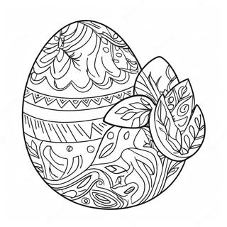 Gambar Mewarna Hiasan Telur Paskah Berwarna Warni 2549-2509