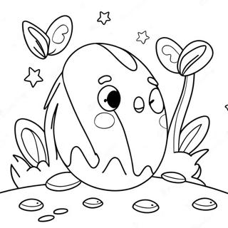 Gambar Mewarna Pencarian Telur Paskah Berkilau 2550-1496