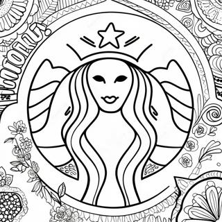 Halaman Mewarna Logo Starbucks 25524-5565