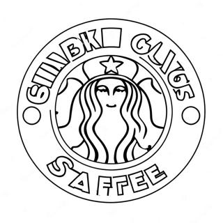 Halaman Mewarna Logo Starbucks 25524-5567