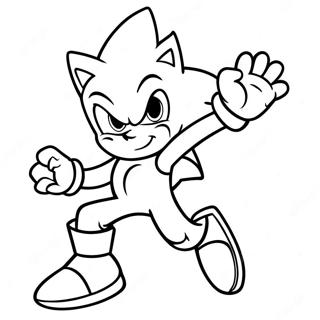 Gambar Mewarna Super Sonic Dalam Aksi 2657 769