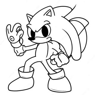 Gambar Mewarna Super Sonic Dalam Aksi 2657 771