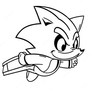 Gambar Mewarna Super Sonic Terbang Tinggi 2658 1566