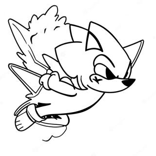 Gambar Mewarna Super Sonic Terbang Tinggi 2658 1568