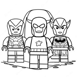 Lego Avengers Halaman Mewarna