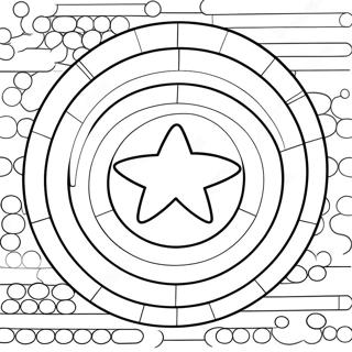 Lego Perisai Captain America Gambar Mewarna 26719-5830