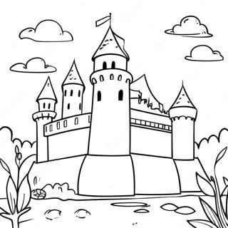 Gambar Mewarna Istana Zaman Pertengahan 26810-5855