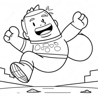 Kapten Seluar Dalam Menyelamatkan Hari Gambar Mewarna 27006-5890