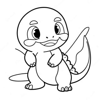 Gambar Mewarna Charmander Comel 27086-5895