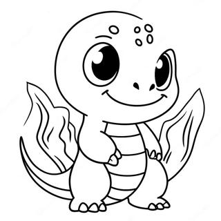 Gambar Mewarna Charmander Comel 27086-5896