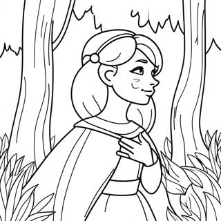 Halaman Mewarna Anna Dalam Hutan Ajaib 27944-6090