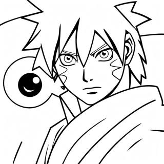 Halaman Mewarna Sasuke Dengan Sharingan 28854-6274