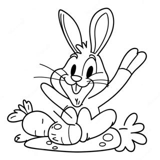 Halaman Mewarna Bugs Bunny Makan Lobak 29117-6334