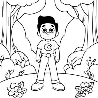 Halaman Mewarna Steven Universe Di Hutan Magikal 29575-6439