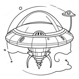 Halaman Mewarna Alien Kapal Angkasa 29760-6477