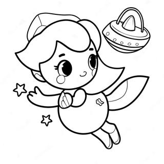 Rosalina Dengan Kapal Angkasa Halaman Mewarna 30911-6751