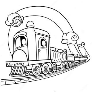 Halaman Mewarna Kereta Luncur Sirkus Yang Mengujakan 33539 7328