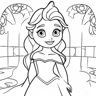 Laman Mewarna Elsa Di Istana Magik 3387-2210