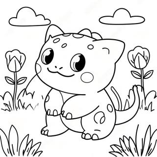 Bulbasaur Halaman Mewarna