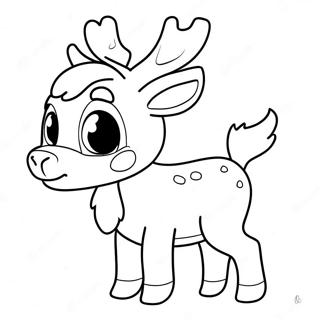 Laman Mewarna Rusa Yang Comel 3486 973