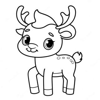 Laman Mewarna Rusa Yang Comel 3486 976