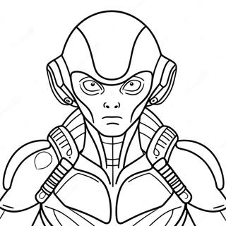 Laman Mewarna Tentera Alien Elit 35687 7811