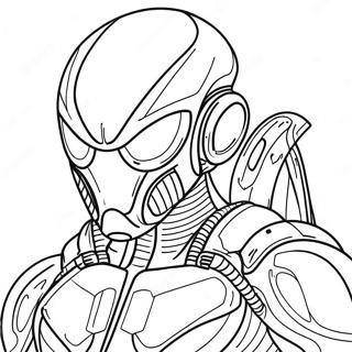 Laman Mewarna Tentera Alien Elit 35687 7812