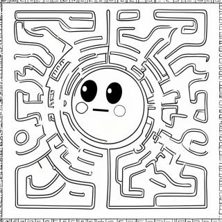 Laman Mewarna Labirin Pac Man Berwarna Warni 35872-7841