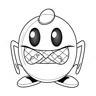 Laman Mewarna Pac Man Dengan Dasi 35873-7847