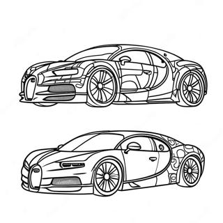 Halaman Mewarna Bugatti Chiron Elegan 36055-7882