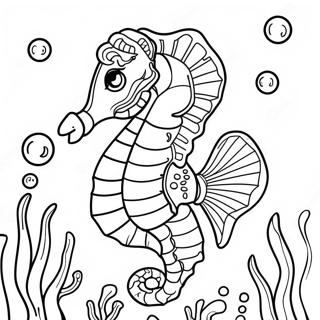 Seahorse Halaman Mewarna