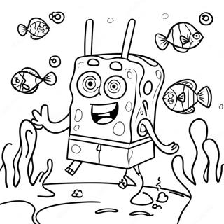 Spongebob Halaman Mewarna