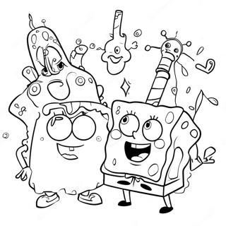 Spongebob Halaman Mewarna