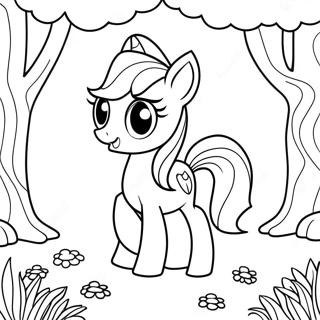 Twilight Sparkle Di Hutan Magikal Gambar Mewarna 39286-8575