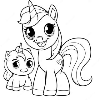 Twilight Sparkle Bersama Kawan Kawan Gambar Mewarna 39287-8580