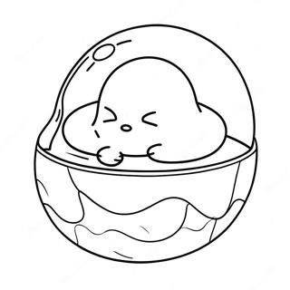 Gambar Mewarna Gudetama Tidur Di Atas Telur 39370-8596