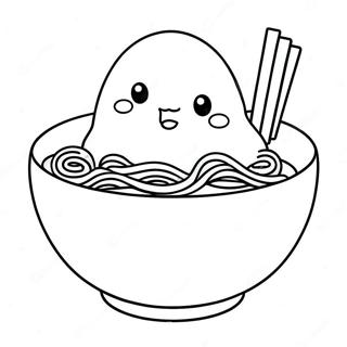 Gambar Mewarna Gudetama Makan Ramen 39372 8601