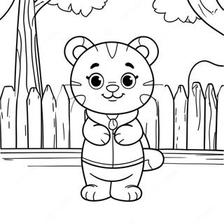 Gambar Mewarna Daniel Tiger Di Kawasan Perumahan 39457-8618